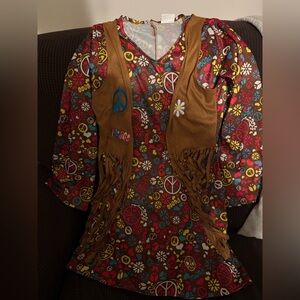 Groovy Halloween dress Hippie